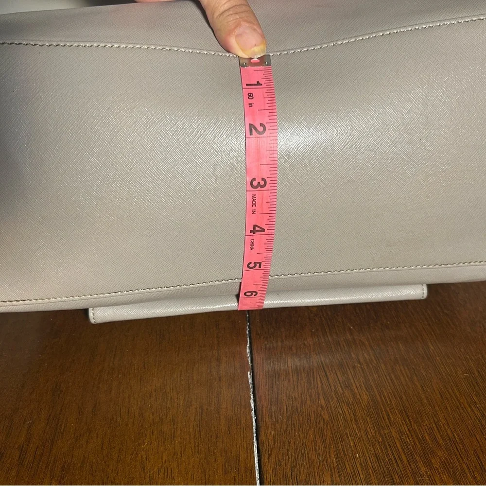 Nine West Taupe Shoulder Bag Satchel - Picture 5 of 10
